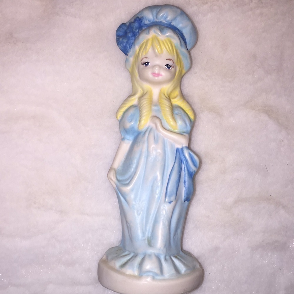 Vintage girl figurine. Almost 6” tall.